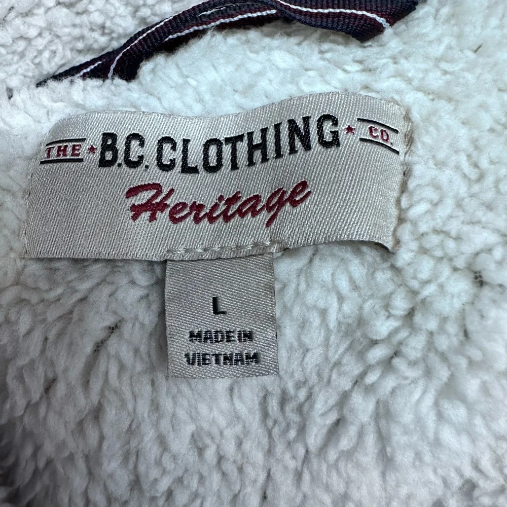 The BC Clothing Heritage Fleece lined zip up